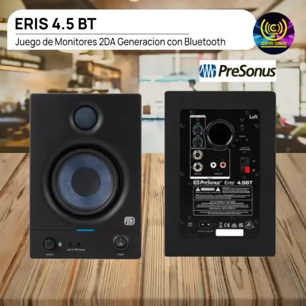 juego de monitores eris 4.5 bt 2da generacion con bluetooth