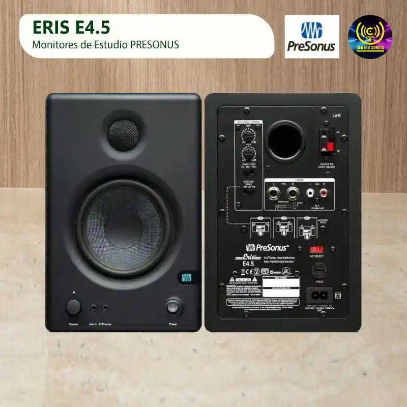 monitores de estudio presonus eris e4.5 precio x juego