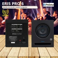 monitor de estudio coaxial eris pro 6 pulgadas