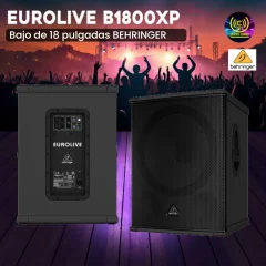 bajo de 18 pulgadas behringer eurolive b1800xp