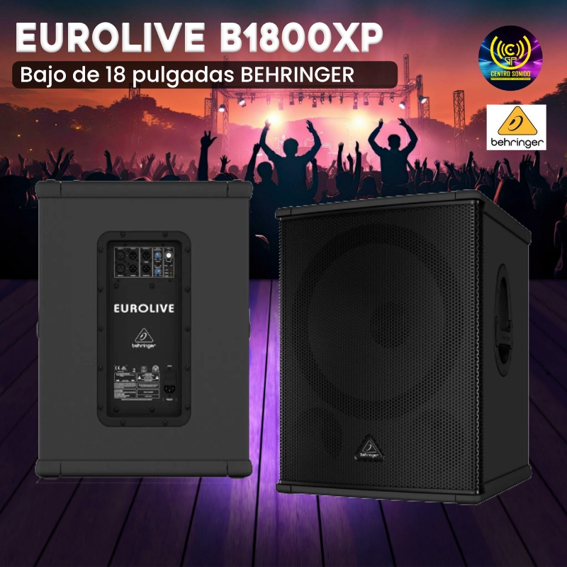 bajo de 18 pulgadas behringer eurolive b1800xp