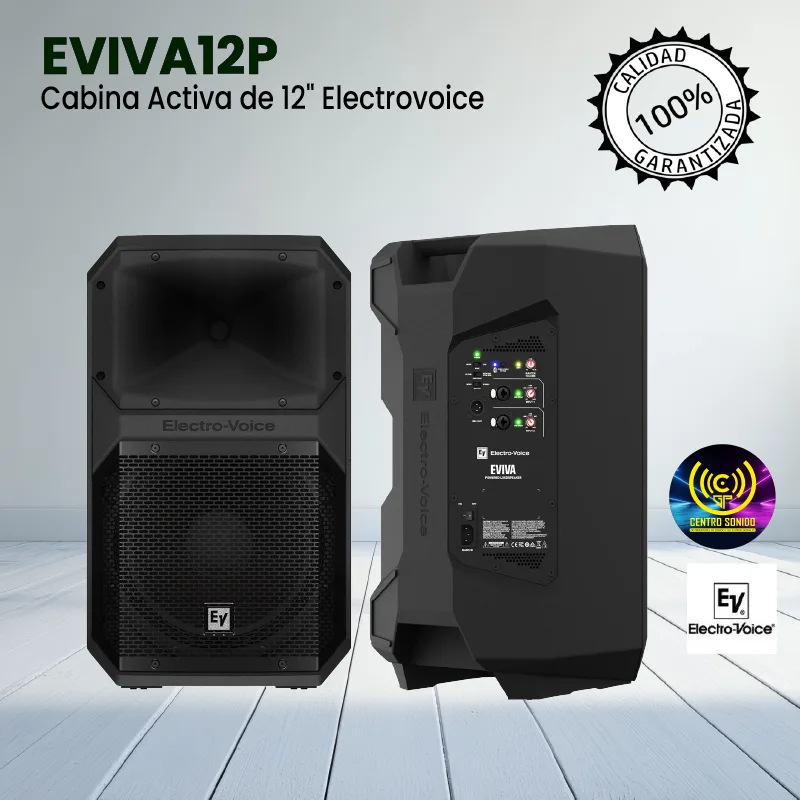 cabina activa de 12" eviva12p electrovoice