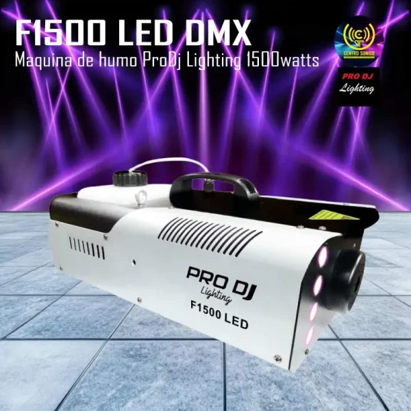 máquina de humo f1500 led dmx pro dj 1500wtt