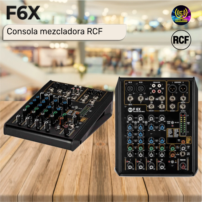 consola mezcladora rcf f6x