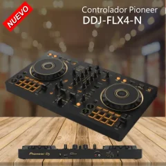 controlador pioneer ddj flx4 n dos canales dorado