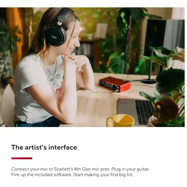interfaz de audio scarlett 2i2 (4th gen)