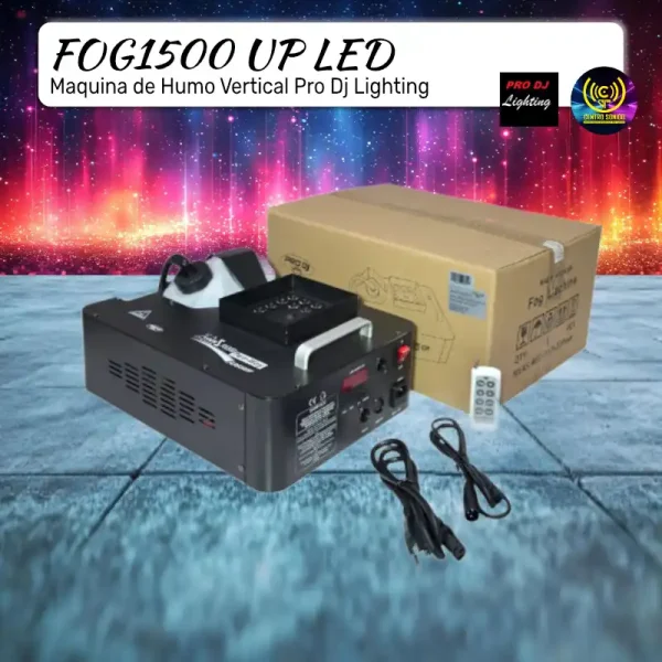 maquina de humo vertical fog1500 up led pro dj lighting