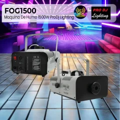 maquina de humo 1500w fog1500 prodj lighting