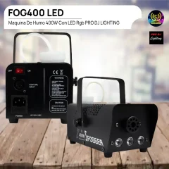 maquina de humo 400w con led rgb fog400 led pro dj lighting