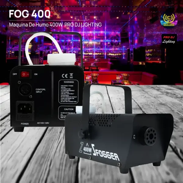 maquina de humo 400w fog400 pro dj lighting