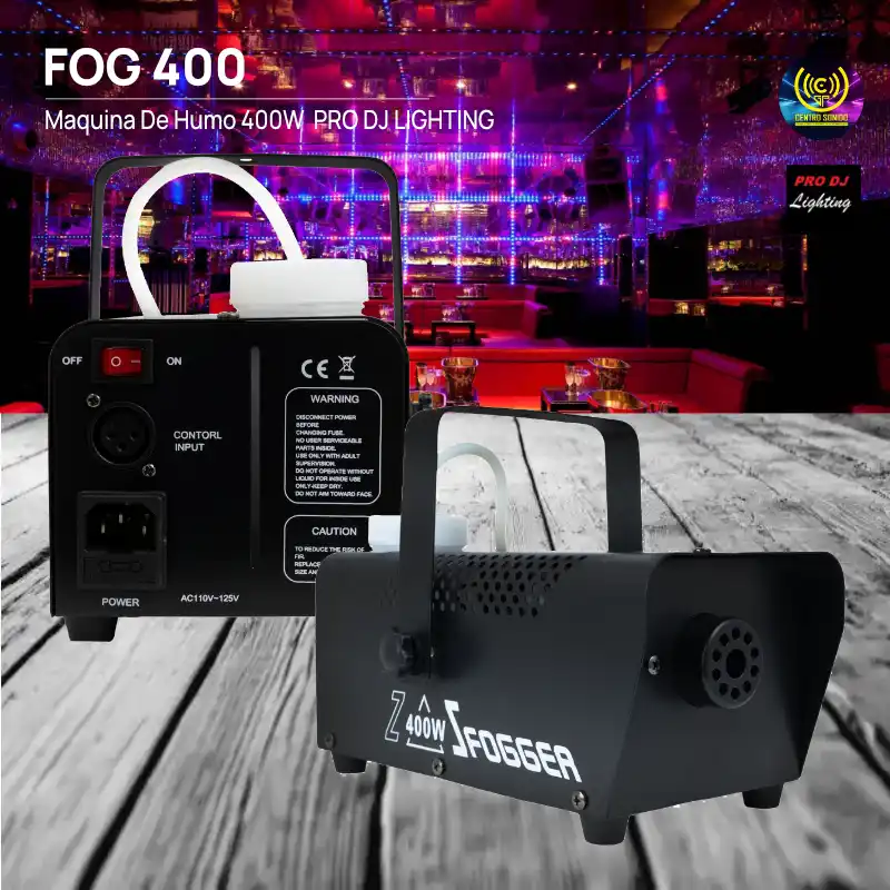 maquina de humo 400w fog400 pro dj lighting