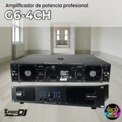 amplificador de potencia g6 4ch de pro dj