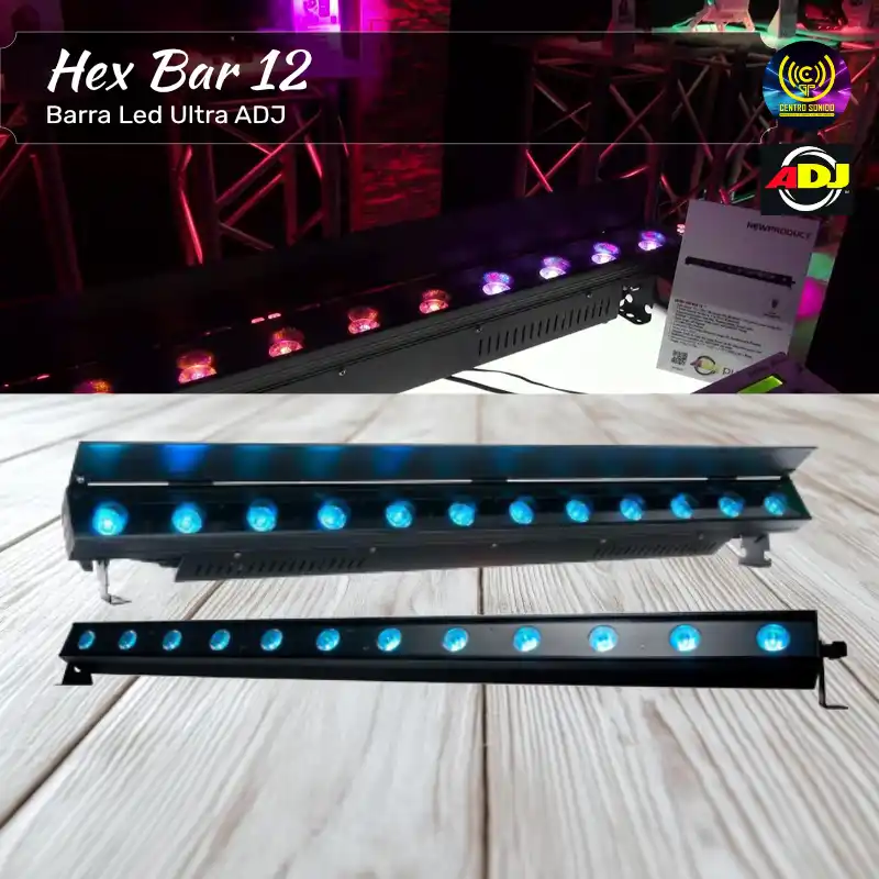 barra led ultra hex bar 12 adj