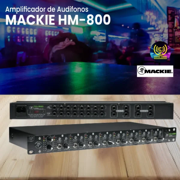 amplificador de audifonos mackie hm 800