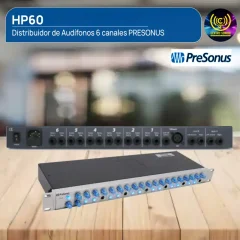 distribuidor de audífonos 6 canales presonus hp60