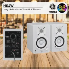 juego de monitores hs4w yamaha 4'' blancos