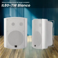 altavoz bidireccional de rango completo il80 tw blanco