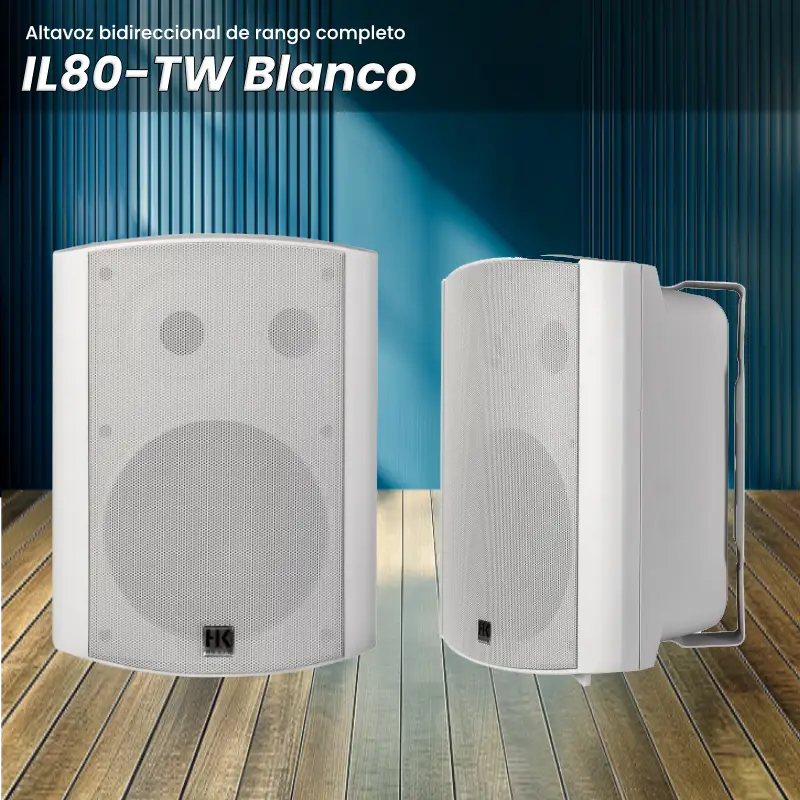 altavoz bidireccional de rango completo il80 tw blanco