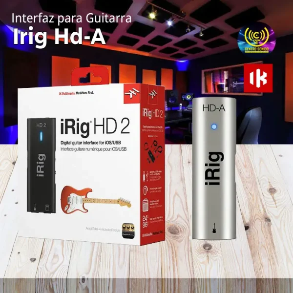 interfaz ik irig hd a guitarra