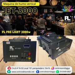 jet 3000 maquina de humo vertical pl pro light 3000w