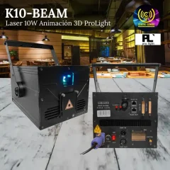 k10 beam laser 10w animación 3d prolight