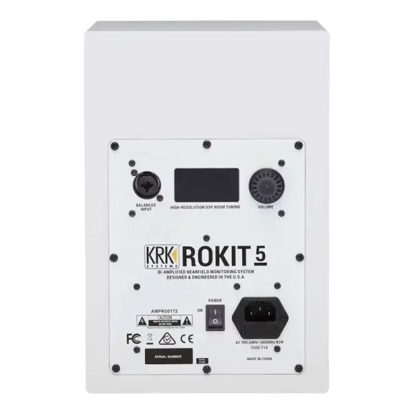 monitor de estudio rokit5 krkg4 white