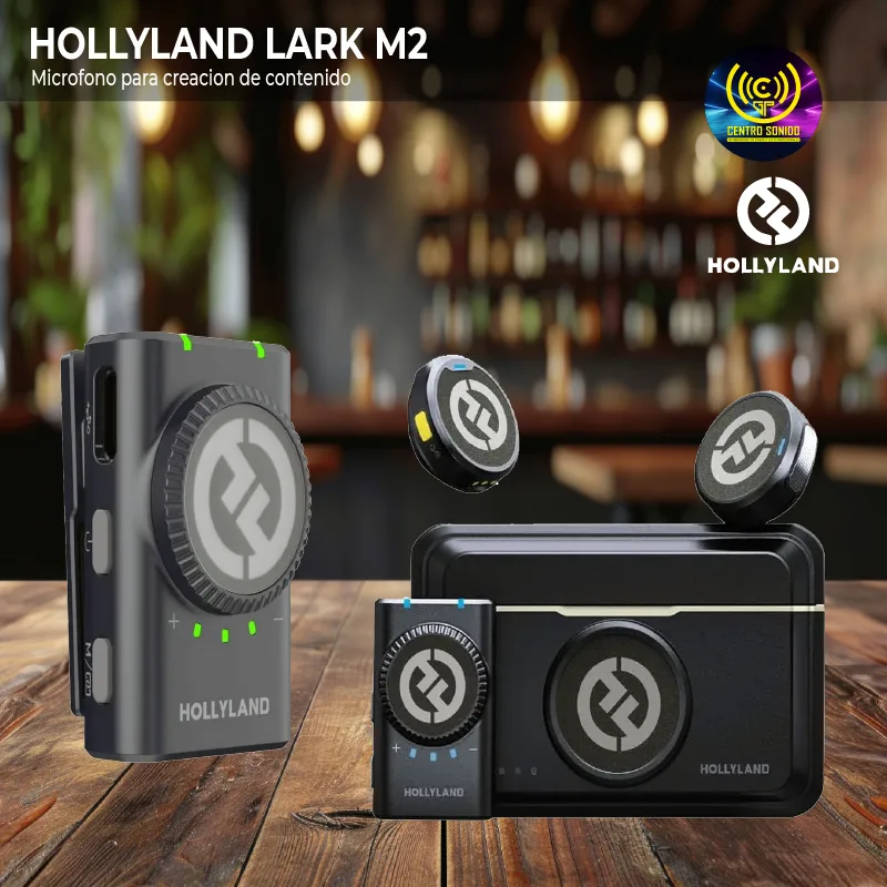 microfono hollyland lark m2 para creacion de contenido