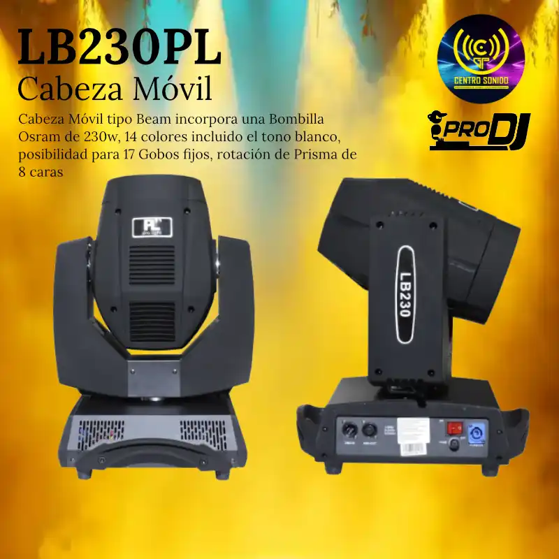 cabeza movil la lb230 pl pro light 7r 230watt