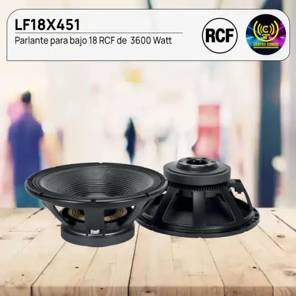 lf18x451 parlante para bajo 18 marca rcf de 3600watt