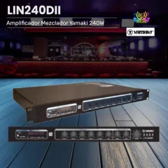 amplificador mezclador yamaki lin240dii 240w