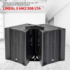 altavoz de tiro largo array de 3x 8″ con 1.5″ para sistemas de refuerzo sonoro lineal 5 mk2 308 lta