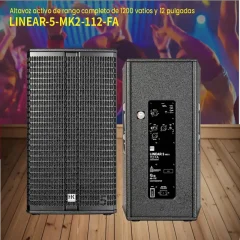 hk audio linear 5 mk2 112 fa altavoz activo de rango completo de 1200 vatios y 12 pulgadas