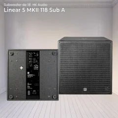 subwoofer de 18" hk audio linear 5 mkii 118 sub a
