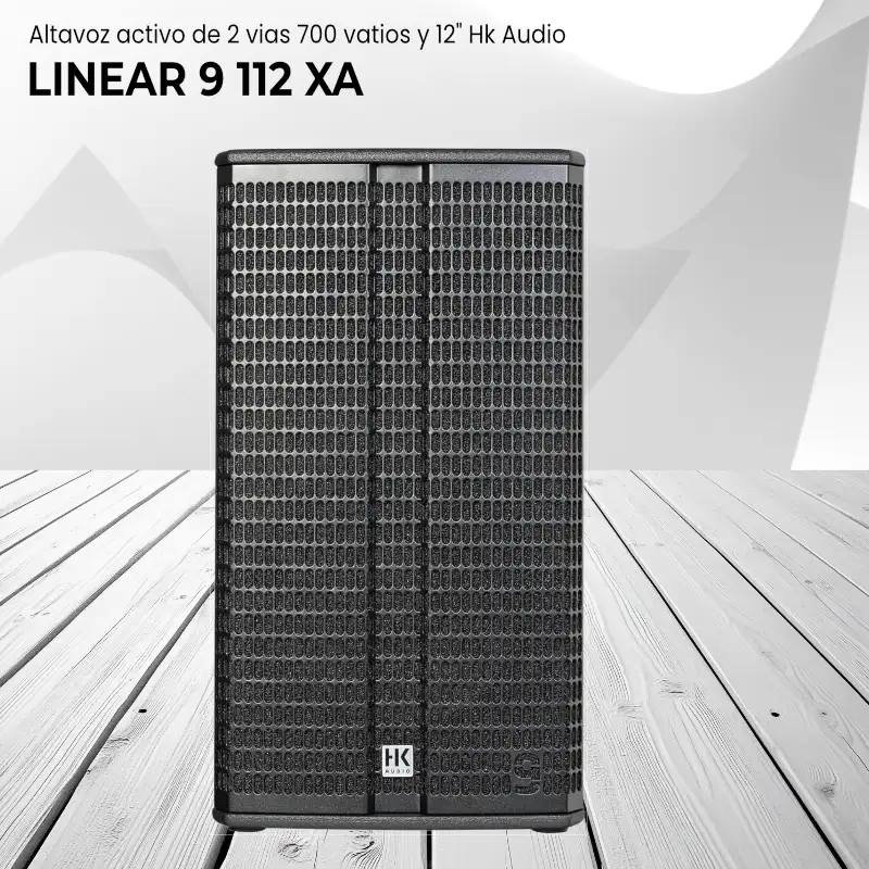 altavoz activo de 2 vias 700 vatios y 12" hk audio linear 9 112 xa