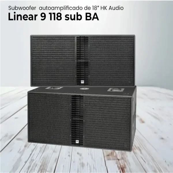 subwoofer autoamplificado de 18″ hk audio linear 9 118 sub ba