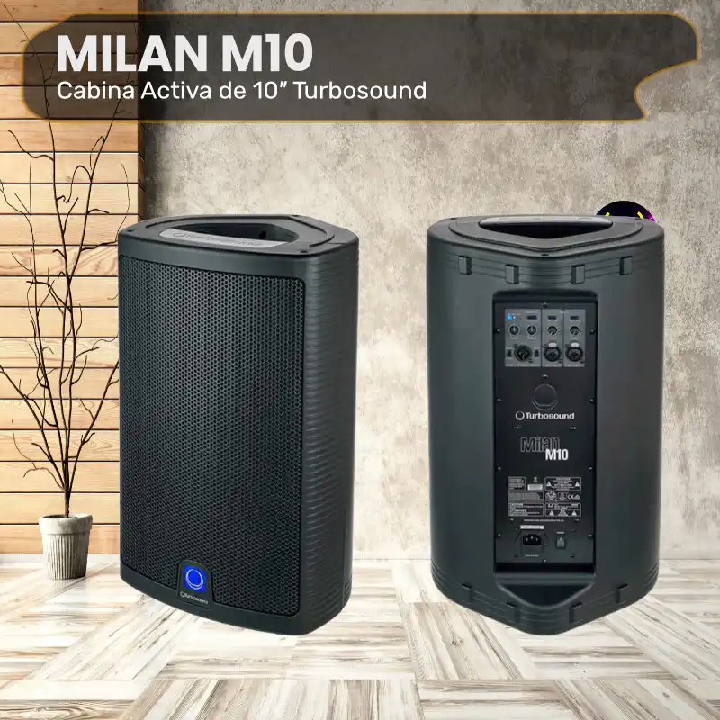 cabina activa de 10″ turbosound milan m10