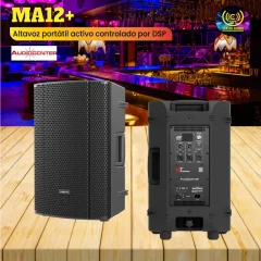 ma12+ altavoz portátil activo controlado por dsp