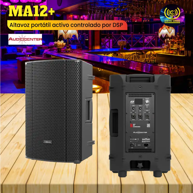 ma12+ altavoz portátil activo controlado por dsp