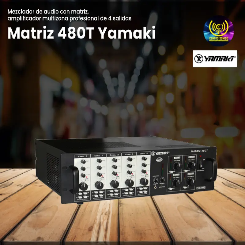 mezclador de audio con matriz