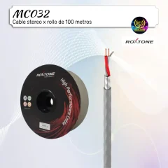 cable stereo mc032 x rollo de 100 metros