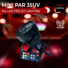 par led mini par 35uv pro dj lighting