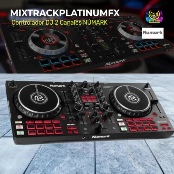 controlador dj 2 canales mixtrackplatinumfx