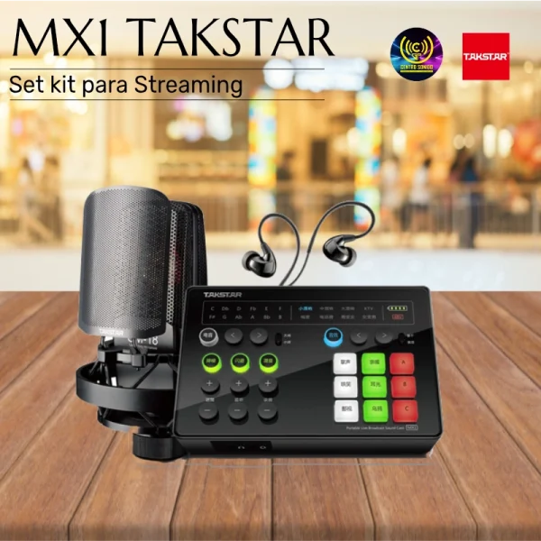 set kit para streaming takstar mx1