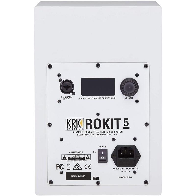 juego monitor estudio rokit krk 5g4 (blanco)