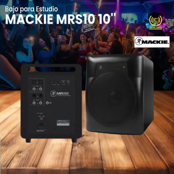 bajo para estudio mackie mrs10 10''