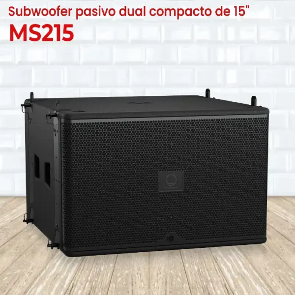 subwoofer pasivo compacto de 15"