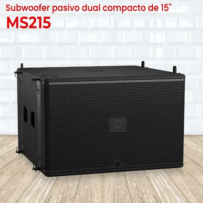 subwoofer pasivo compacto de 15"