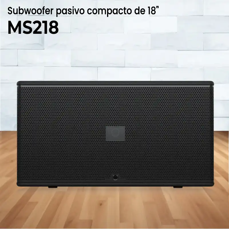 subwoofer pasivo compacto de 18"