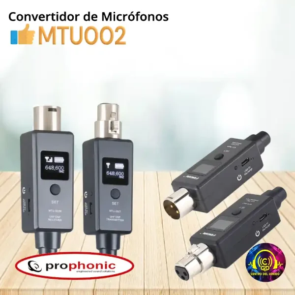 convertidor de micrófonos mtu002