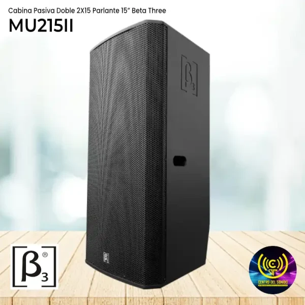 mu215ii cabina pasiva doble 2x15parlante 15” beta three